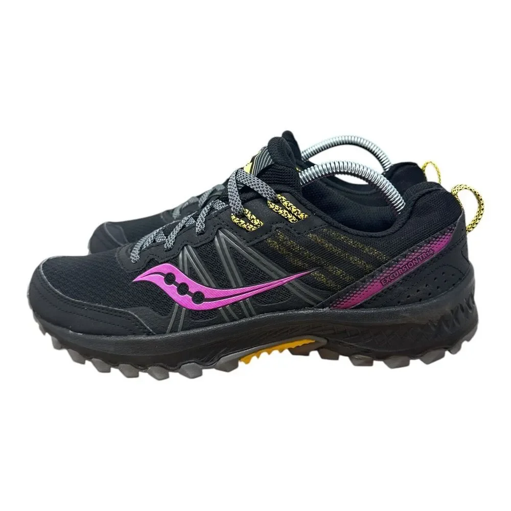 Saucony Black and Pink Athletic Shoes